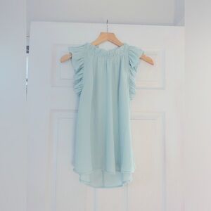 Mine ruffled tank top blouse size small